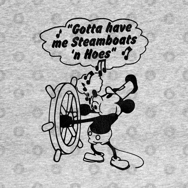 Gotta Have Me Steamboats --- Steamboat Willie by darklordpug